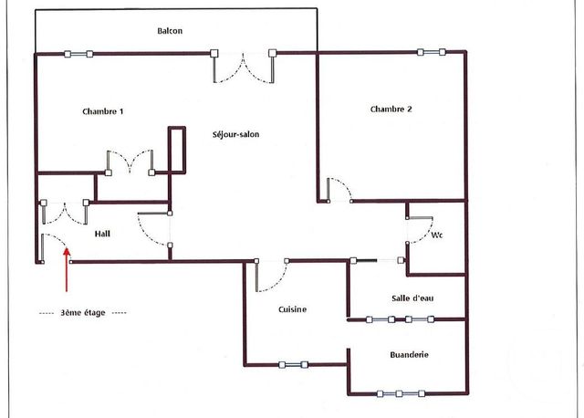 Appartement F2 bis à louer - 2 pièces - 51.08 m2 - SETE - 34 - LANGUEDOC-ROUSSILLON - Century 21 Alizés - Puig Immobilier
