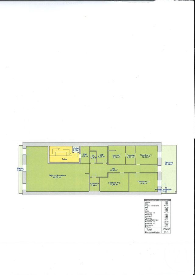 Appartement F5 à louer - 5 pièces - 153.56 m2 - SETE - 34 - LANGUEDOC-ROUSSILLON - Century 21 Alizés - Puig Immobilier