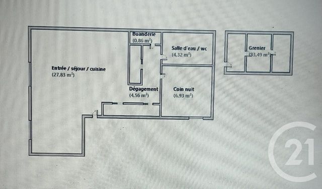Appartement F2 à vendre - 2 pièces - 44.5 m2 - SETE - 34 - LANGUEDOC-ROUSSILLON - Century 21 Alizés - Puig Immobilier